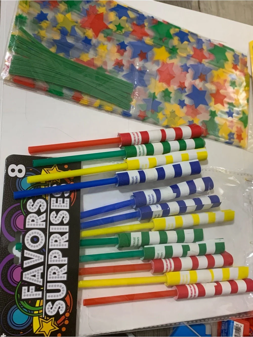 12 Guest Nintendo Super Mario Party Favor Kit Yellow Mystery Box